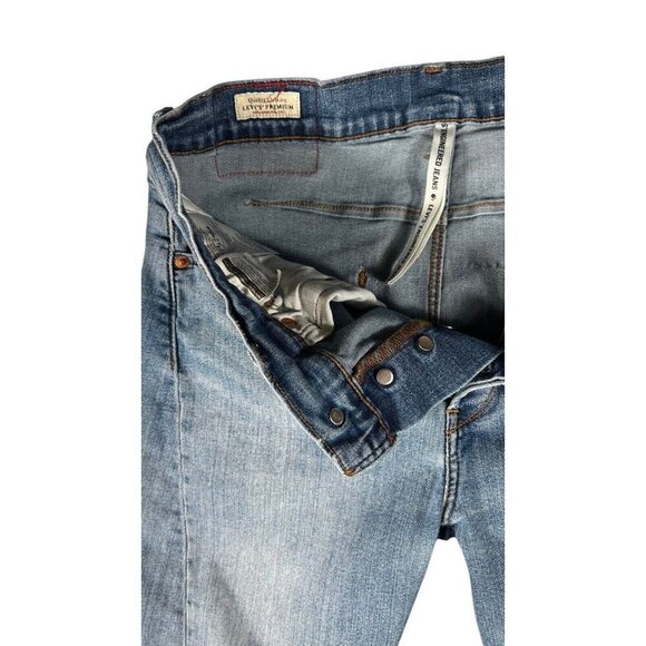 Rare Levi’s Premium Engineered Jeans Red Tab W31 L30 Custom Curved Hem - Picture 3 of 16